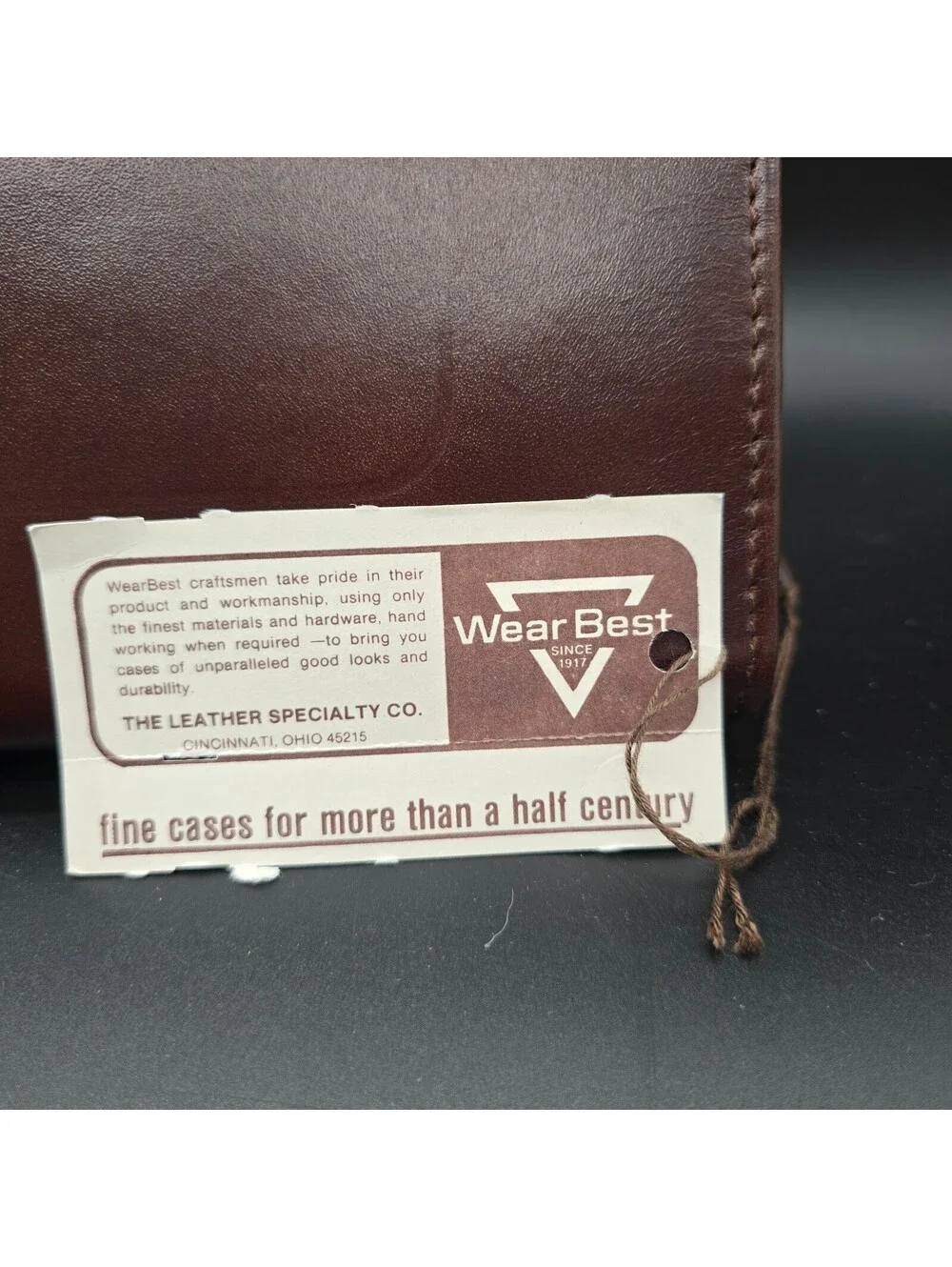 Vintage Wear Best Brown Top Grain Cowhide Leather Zip-Around Portfolio Briefcase